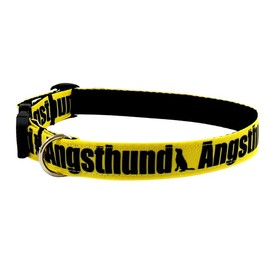 Hundehalsband "Angsthund" bis 40 cm Halsumfang
