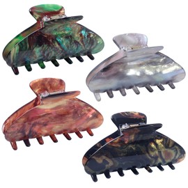 4Pack 3.34in Medium Claw Clips for Women Girls