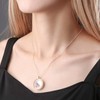 BG247 Stainless Steel 30mm Glass Floating Memory Living Locket Circle