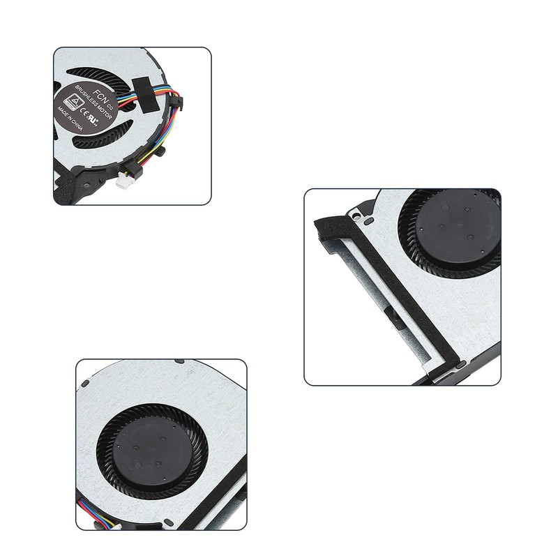 Gugxiom 4 Pin CPU GPU Cooling Fan, Good Heat Dissipation,