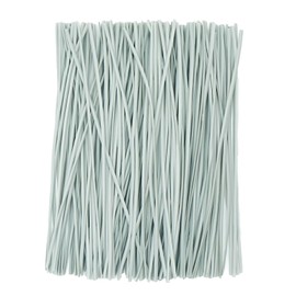 Gray Plastic Twist Ties Bulk, 6 Inch Reusable Twist Ties Garden Ties for Plants, 500 Pcs Metallic Twist Ties for Bread Bags, Vines and Wrapping Cords, Christmas Decor