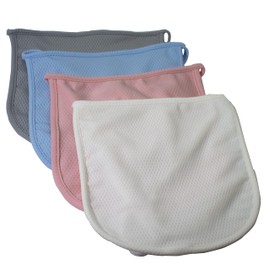 GZFQJJ Tracheotomy Dust Cover Throat Curtain Neck Stoma Protection Adjustable Breathable Tracheal Shield for Tracheotomy Care -Double Layer (Pink+White+Gray+Blue)