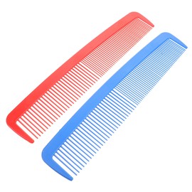 WHAMVOX 2pcs Jumbo Clown Comb for Stage Performances and Carnival Parties Oversized Red and Blue Comedy Prop for Festive Decorations and Photographs