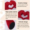 DOVDOV Red Heart Hand Sculpture, Heart Hand Statue Home Decor
