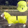 Luccalily Dog Rain Jacket with Hood, Waterproof Dog Raincoat, Adjustable