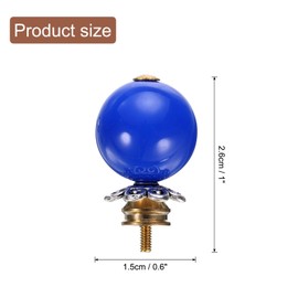 uxcell Teapot Button Lid Knobs Tea Kettle Pot Cover Handle Knobs Lid Top Replacement for Teapot Teakettle Ceramic Pot Accessories Supplies, Blue