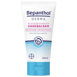 Bepanthol Derma Regenerating Hand Balm for Daily Care, Instantly Soothes Itchy, Dry Hands, Absorbs Quickly and Moisturises for up to 48 Hours. With B5 Regeneration Complex, 50 ml