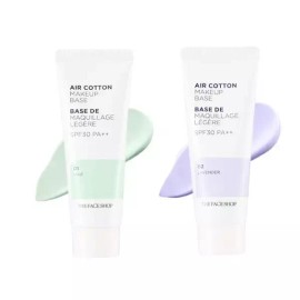 The Face Shop 더페이스샵 에어코튼 메이크업 베이스 35g(SPF30) [01호 민트] The Face Shop Air Cotton Makeup Base 35g (SPF30) [01 Mint]