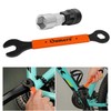 Oumers Bicycle Crank Extractor Puller, Bike Crank Removal Tool Fit