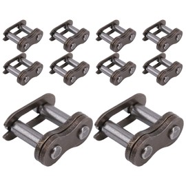 Master Link Bicycle Chain, Roller Chain Connectors, 25H Chain Master Link High-Strength Connectors, Pack of 10