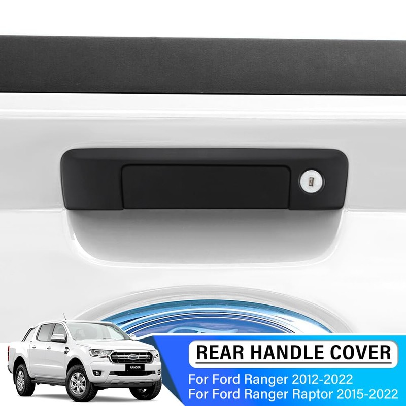 JHCHAN Tailgate Handle Cover Keyhole Matte for Ford Ranger 2012-2022