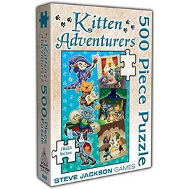 Steve Jackson Games Kitten Adventurers 500 Piece Puzzle, Multicoloured (SJG05960)