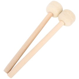 Drum Stick Wool Felt Drum Mallets with Wooden Handle Precussion Instrument Band Accessories 32 x 5.8 x 5.8 cm for Snare Drums Pack of 2
