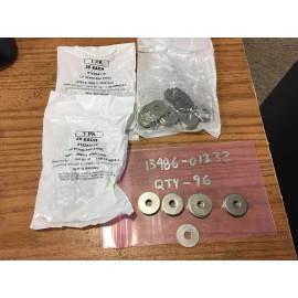 Grainger - Flat Washer 1/4in Stainless Steel 0.25in ID 5/8in OD Qty 96