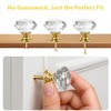 DEELF 26 Packs Kitchen Cabinet Knobs, 30 mm Crystal Cabinet
