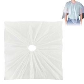 Catwo 50 Piece Hair Dye Cape Shampoo Cape, 39.4 x 39.4 inches (100 x 100 cm), Waterproof, Transparent Salon, Barber, Hairdressing Apron, For Home, Hair Coloring, Hair Styling Tools, Set of 50