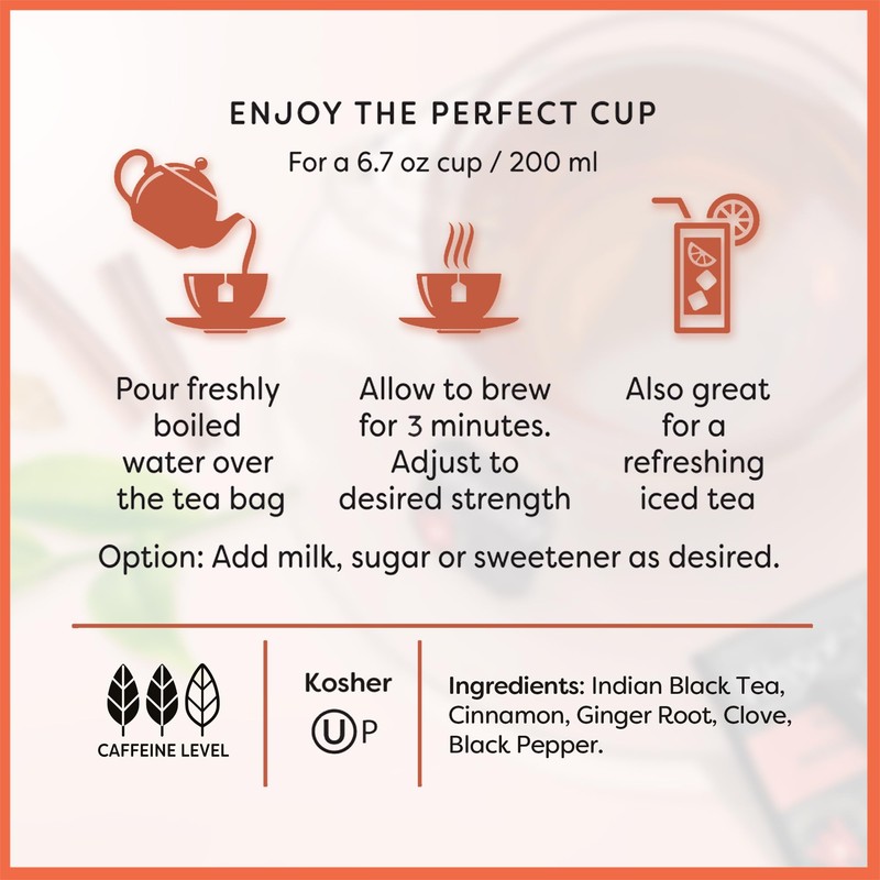 Wissotzky Masala Chai Black Tea (3 Pack - 60 Tea