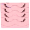 Pestañas Postizas Corto Natural Media Pestañas Wispy Clear Band Cat