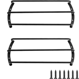 Lagogia 8 Inches Speaker Metal Grill Grille Cover, Black Subwoofer Speaker Grille Cover Protective Cover, for Car Bar Home Stereo Loudspeaker Protector (8" 3 Bars) - Pack of 2