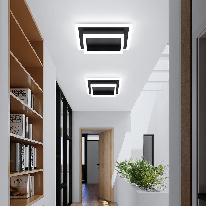 EIDISUNY Modern LED Ceiling Light, Hallway Flush Mount Ceiling Light,