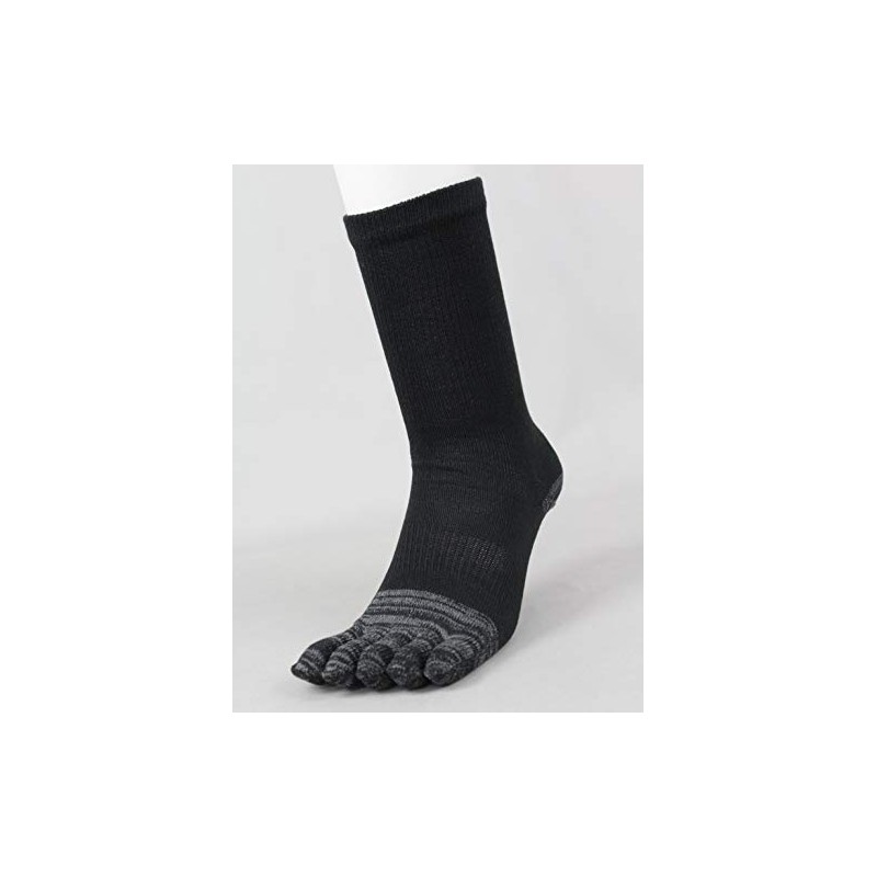 Fukutoku Sangyo Reinforced 5-Toe, Black, Approx. 10.2 x 3.9 x