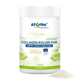 APOrtha® FORTIGEL® Pure Collagen Powder - 300 g Powder, Innovative, Bioactive Collagen Peptides for Bones and Cartilage, 300 g Powder for 2 Months, Gluten-Free, Allergy-Free, Lactose-Free, Sugar-Free