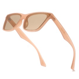 Dollger Square Cat Eye Sunglasses for Women Men, Trendy Retro Cateye Shades Sun Glasses UV 400 Protection