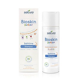 Salcura Natural Skin Therapy, Bioskin Junior Shampoo, Low-Foamy Kids Shampoo For Sensitive Skin, Soothes & Nourishes The Driest Scalp 200ml
