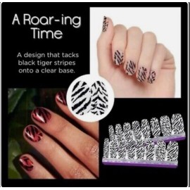 Color Street Nail Strips A Roaring Time Clear Overlay C53
