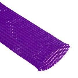 sourcing map Expandable Sleeving,2 3/4-inch 10ft Cable Sleeve, Purple