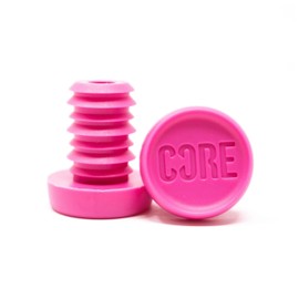 CORE Bar Ends Plugs - Resin Push-In Plugs for Scooter/Bike/BMX Universal Bar Ends for Handlebar End Caps (Pink, Aluminium Bar (16.5mm))