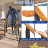 Metal Handrail Wood Grain for Elderly, 2 Step Hand Rails