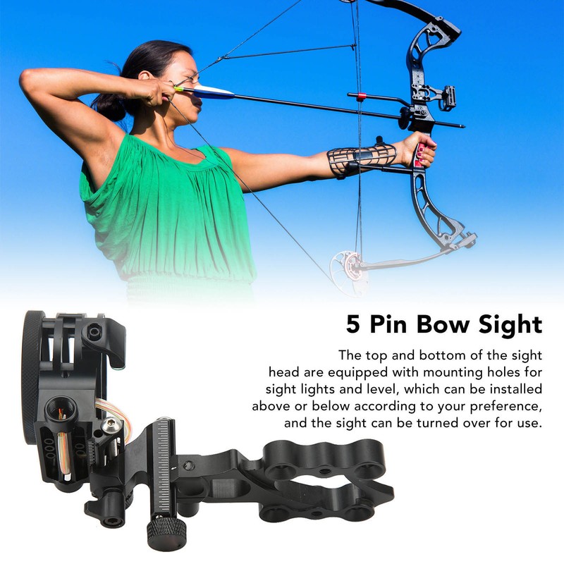 Alien Metal 5 Pin Bow Sight Aluminum Alloy Archery Sight
