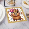 Ovanda Capybara Napkins Birthday, Pack of 20, 33 x 33