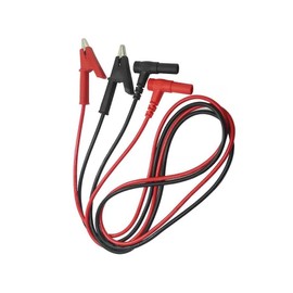 Multimeter Test Leads 4 mm Banana Plug to Alligator Clip 15 A 1000 V Heavy Duty Multimeter Test Cable (Red Black) 1 m Pack of 2