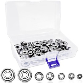 70 Pcs Ball Bearings Assortment Kit 608ZZ/ 693ZZ/ 623ZZ/ 624ZZ/ 685ZZ/ 687ZZ/ 627ZZ Double Metal Sealed Deep Groove Bearings for Wheel Skateboards 3D Printer