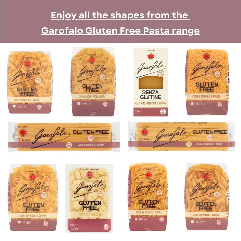 Garofalo Gluten Free Penne Italian Dried Pasta, 400g - Suitable