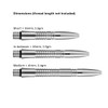 Shot! Mako Titanium Dart Shafts | Ultra Strong | Natural