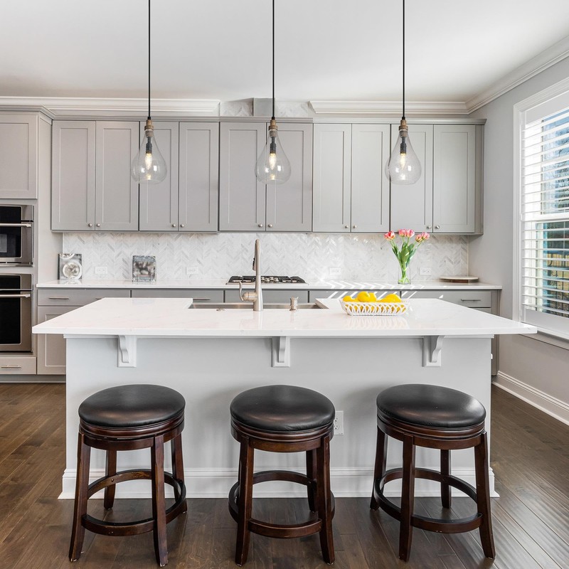 LALUZ Pendant Light Kitchen Island, 1-Light Farmhouse Kitchen Island Lights