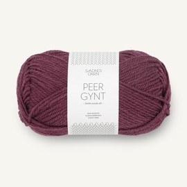 SANDNES GARN Peer Gynt – Colour: Vinrød (4363) – 50 g/Approx. 91 m Wool