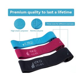 Unbranded Workout Bands, Fabric Resistance Bands for Women,Anti-Sli