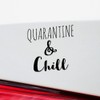 Decal Stickers of Quarantine Chill (Black) (Set of 2) Luxury
