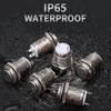Momentary Waterproof Push Button (High Head)) Silver Stainless Steel Push