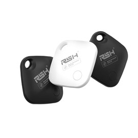Paquete de 4 etiquetas Bluetooth para rastreador de equipaje Android, funciona con Find Hub, buscador inteligente de llaves de batería reemplazable y 