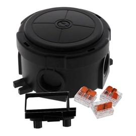 Wiska 10110636 Combi 304 3-221-413 BK Combi 304 Junction Box, 57mm, Black, 3 x wago 221