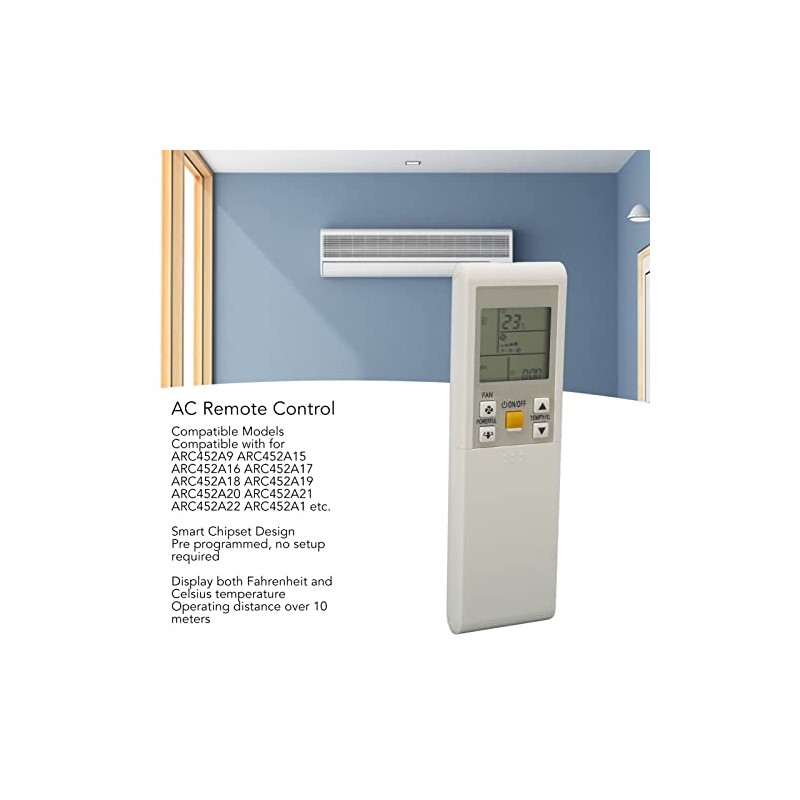 Replacement Remote Control for Daikin, Universal Air Conditioner Remote Control