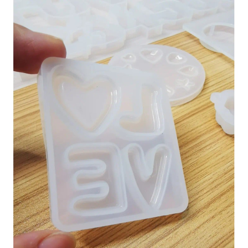 Alfabeto De Moldes De Silicona Resina Diy Pata De Gato