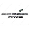 GMC 2PC Set Gloss Black Rear Tailgate Acadia AWD OVERLAY