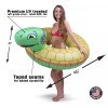 GoFloats Rockin’ Turtle Party Tube Inflatable Raft | Fun Pool