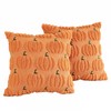 Set of 2 Autumn Cushion Covers 40x40cm 16x16 Inch Square
